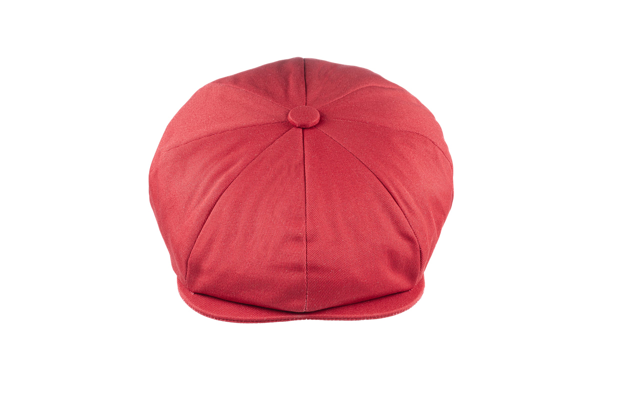 8 Piece Cotton Summer Cap Red