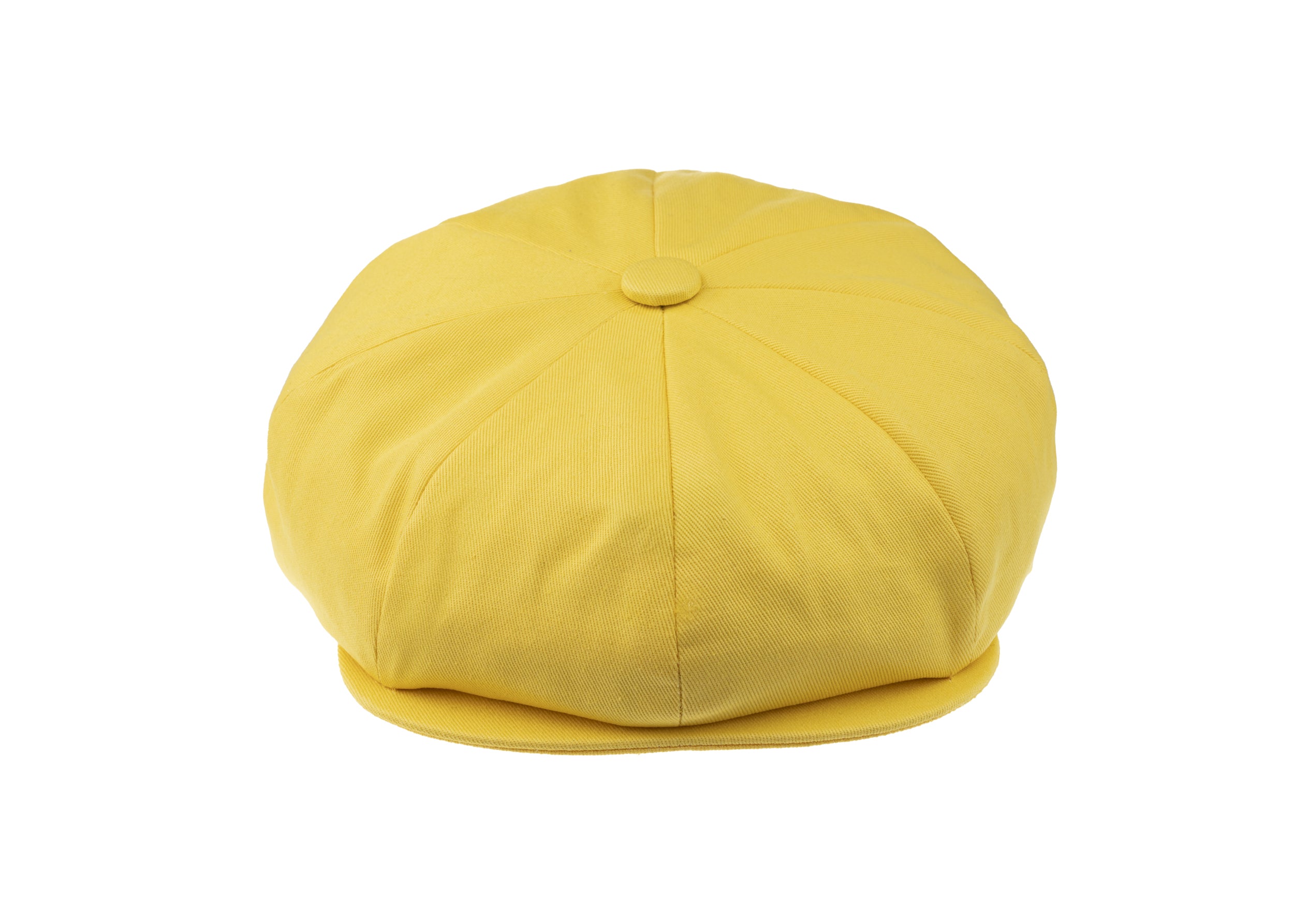 8 Piece Cotton Summer Cap Yellow