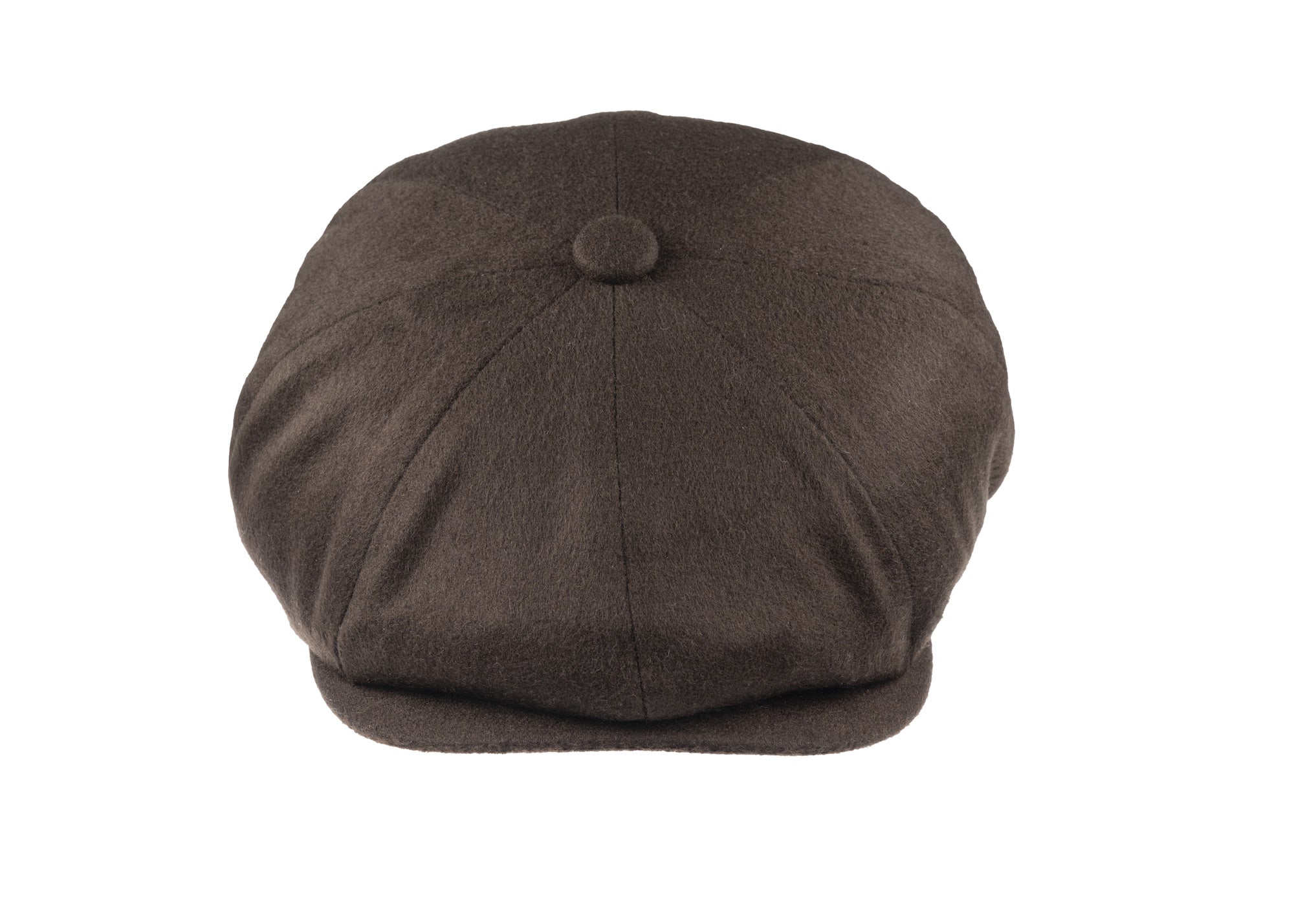 8 piece Cashmere Flat Cap in brown